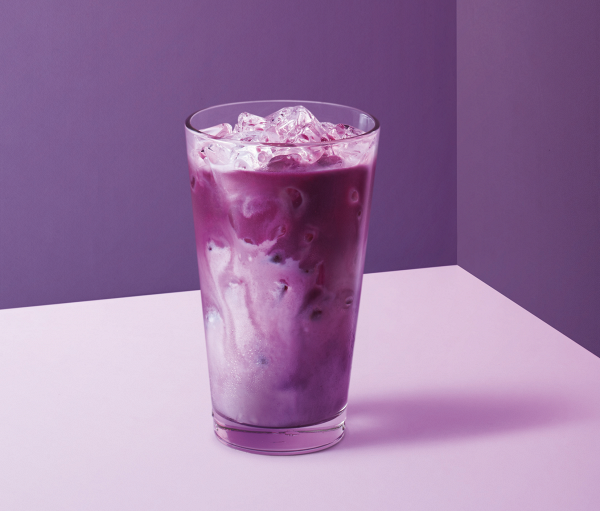 紫薯牛奶（單價港幣$20；飲品升級價港幣$8）