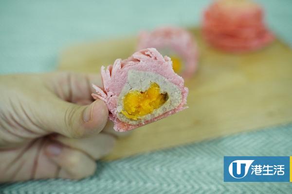 香港小店自製手工唧花牡丹月餅限時優惠！低糖芋泥+紫薯口味 花瓣全人手製作