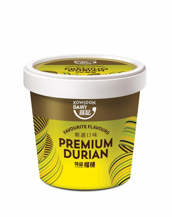 維記特級榴槤雪糕杯家庭裝全新登場 馬來西亞D24榴槤漿增量50%！