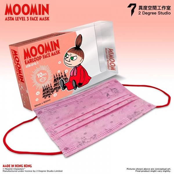 【香港口罩】官方授權Moomin姆明家族口罩登場 姆明/阿美ASTM Level 3口罩$48起