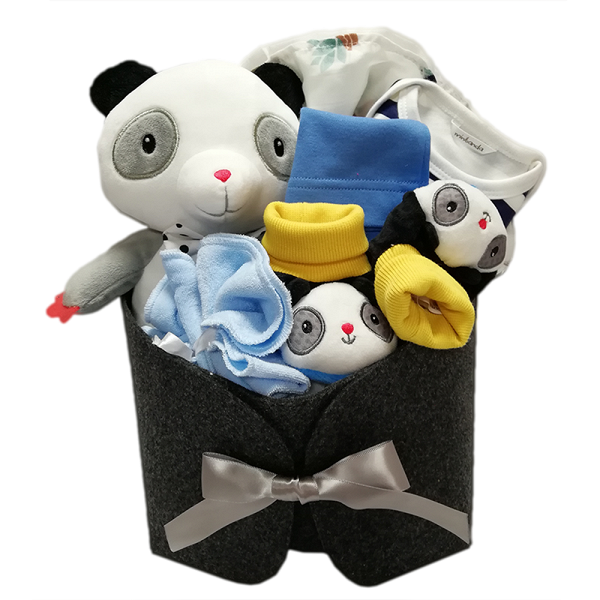BeccaBaby 嬰兒禮品盒6件套裝 - 灰白熊貓	優惠價 $300	原價 $600