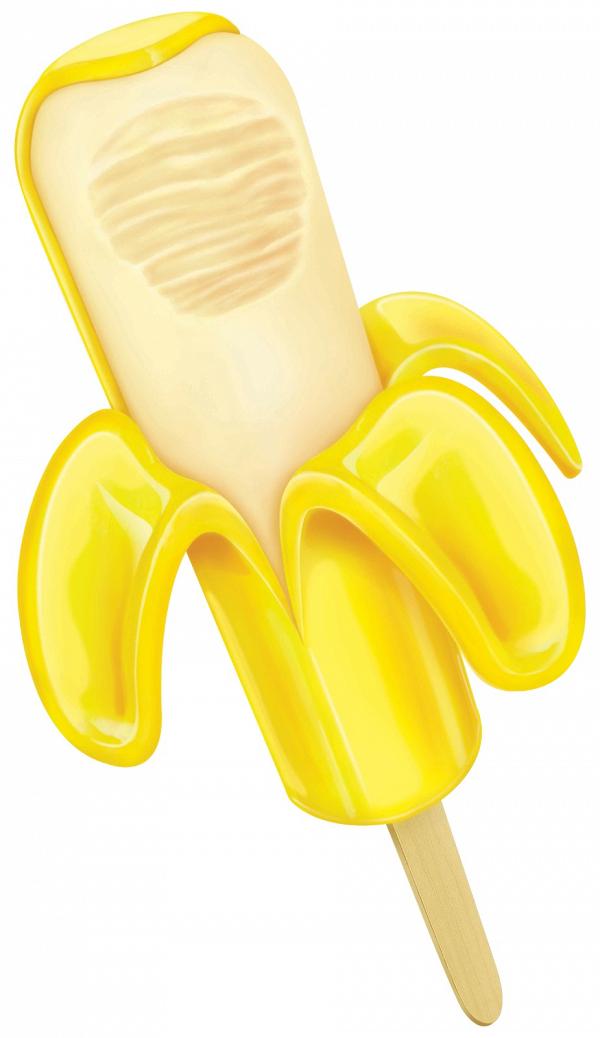 【香蕉雪條】Pinkfong碰碰狐SPLiT雪條超市有售 玩味香蕉造型+搣開蕉皮歎雪糕！