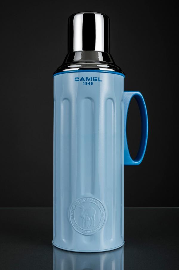 駱駝牌312雙層真空玻璃膽保溫瓶1.1L (粉藍色、紫色、珊瑚藍、桃紅色、灰色) （預購價：$350）