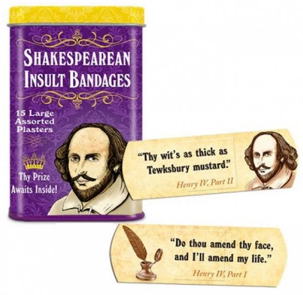offthewagonshop-莎士比亞主題膠布 Shakespearean Insult Bandages HK$46.99