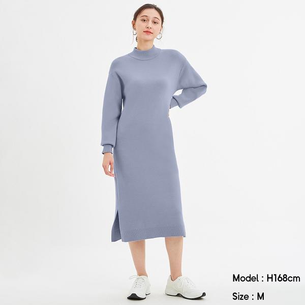 Sweat Look High-neck Knit Dress $179 (原價$249)