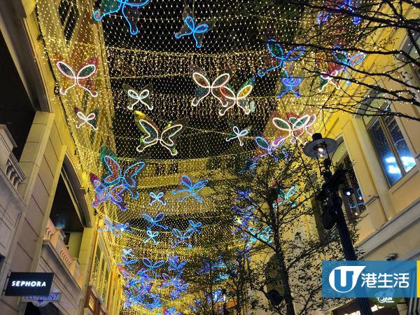 【聖誕好去處2020】利東街全球首個AI蝴蝶光影藝術裝置！350隻幻彩玻璃蝴蝶飛舞/12米高聖誕樹