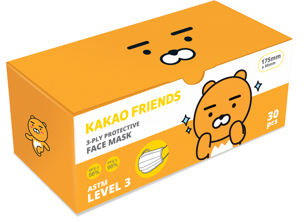 【香港口罩】CATALOG新推KAKAO FRIENDS口罩 RYAN/APEACH高防口罩下週開賣(附購買連結)