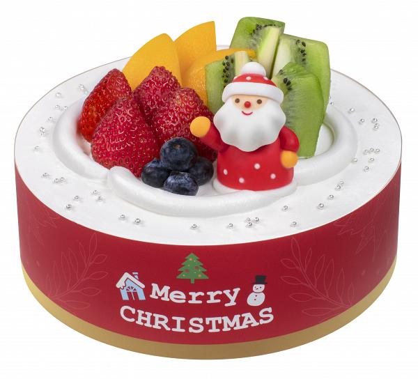  繽紛雜果聖誕—鮮果夾層蛋糕（1磅）：零售價：$238／磅；預訂專享85折：$202.3／磅