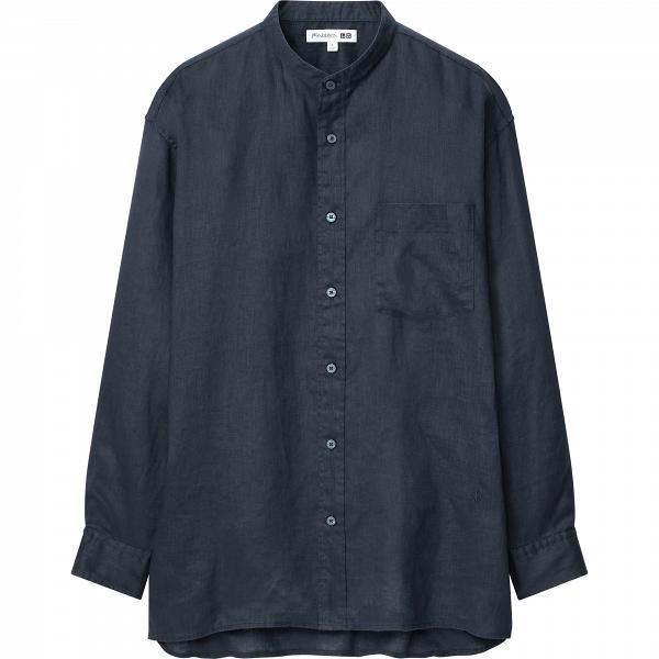 JWA特級麻質寬鬆企領恤衫 [長袖] $299