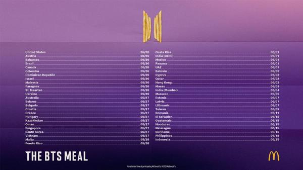 全球麥當勞聯乘防彈少年團BTS！公開預告「The BTS Meal」香港開賣日期