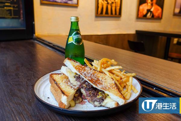 【上環美食】上環新開美式復古主題Cafe 主打美國傳統正方形薄餅！爆芝牛堡三明治