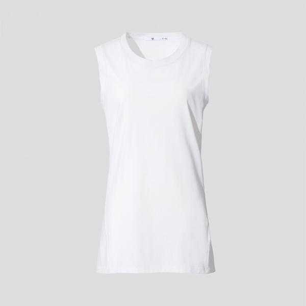 女裝 +J 彈性 SUPIMA COTTON T 恤 [無袖]_$59