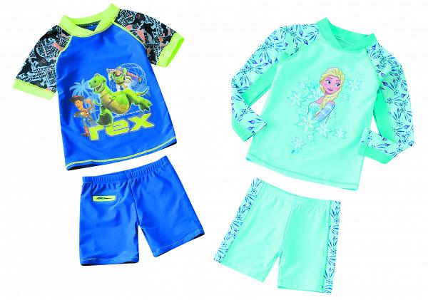 Disney童裝UV50+ 防曬泳衣套裝 售價：HK$398/1套 特價：HK$99/1套