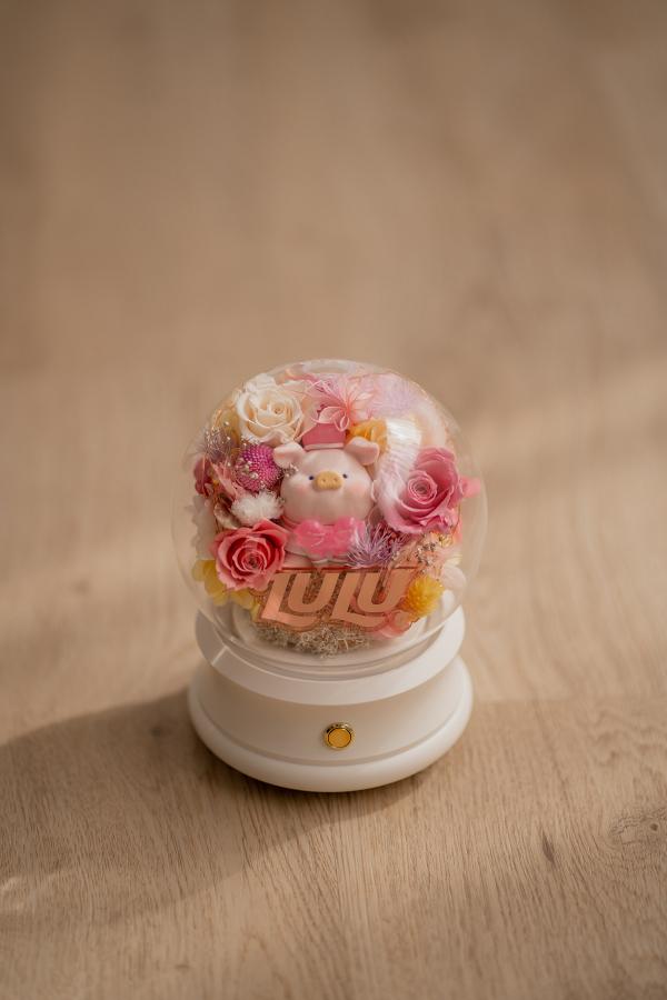 7-Eleven預購站推出LuLu豬保鮮花小夜燈！超浪漫情人節禮物 櫻花LuLu豬保鮮花藍牙喇叭