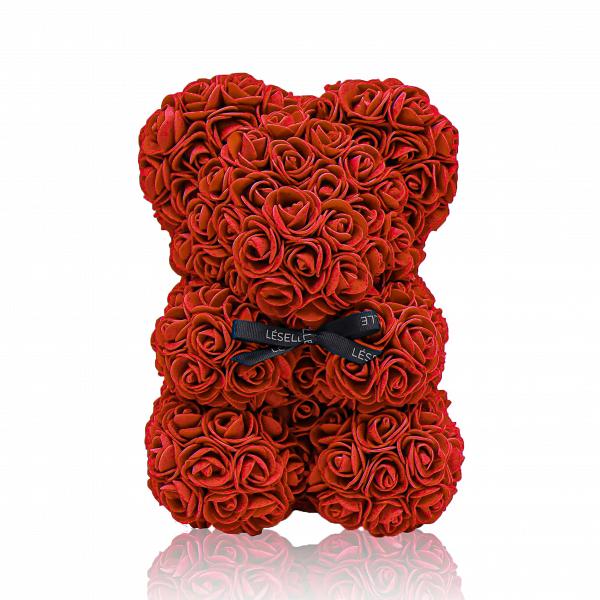 迷你手工製玫瑰熊 鮮紅色 $499