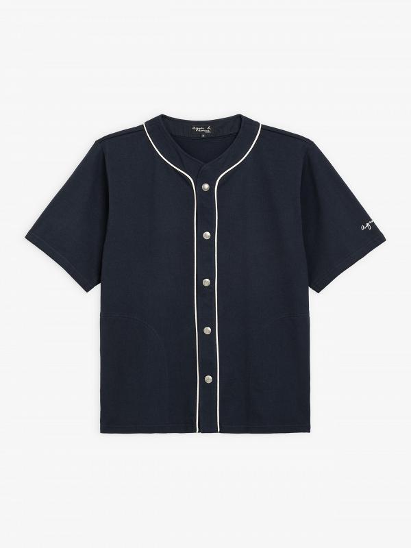深藍色厚棉棒球衫 原價$1,890 現售$1,607