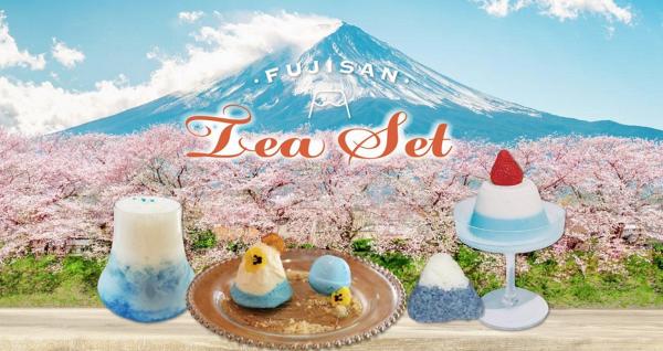 尖沙咀婆婆珈琲屋「富士山主題下午茶」 $198歎富士山造型飯糰、海鹽焦糖蛋糕、牛乳布丁