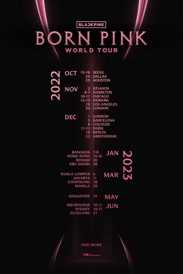 BLACKPINK演唱會2023｜韓國女團BLACKPINK世界巡迴演唱會香港站2023年1月亞博開3場！門票票價/優先訂票/公開發售/座位表一覽