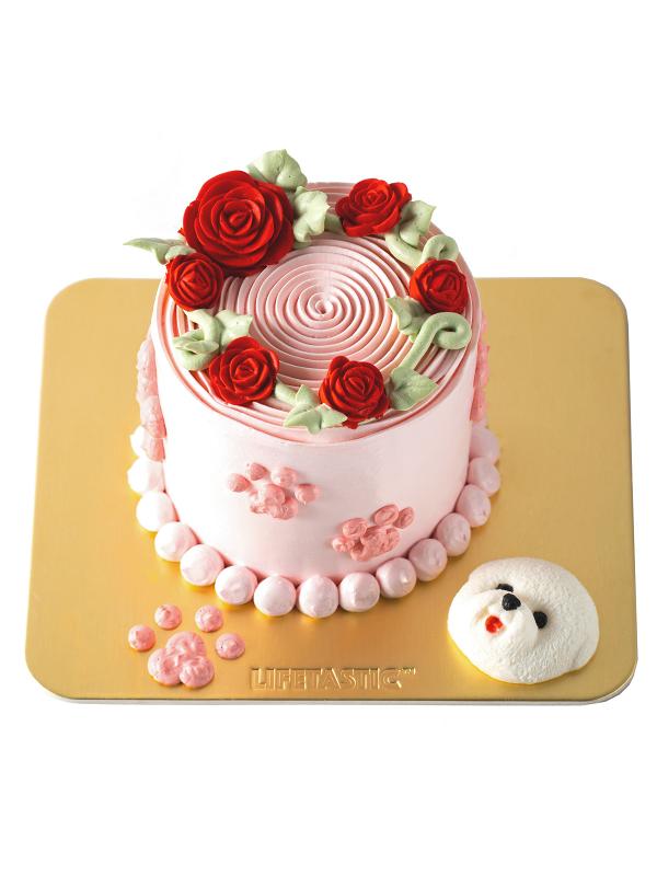 粉紅玫瑰蛋糕 $498