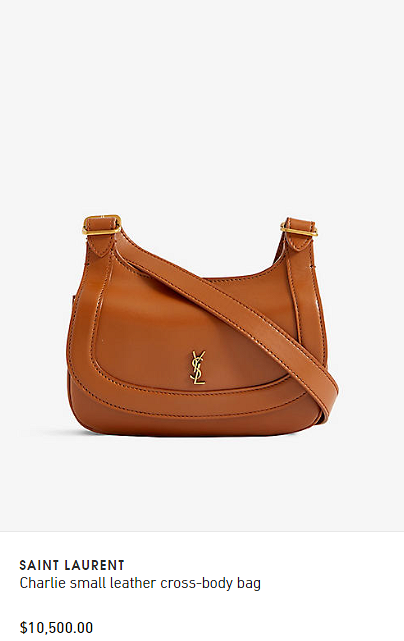 Charlie small leather cross-body bag 香港官網價$15,250｜網購價$10,500（69折）