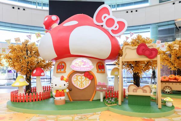 沙田好去處｜Sanrio人氣角色登陸新城市廣場！Hello Kitty鞦韆樂園/5米高蘑菇大屋/布甸狗南瓜園