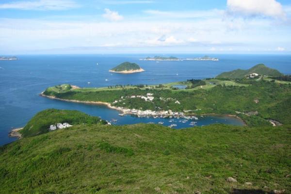 由田下山俯瞰布袋澳和清水灣鄉村俱樂部 (圖片來源：SKYWALKER PICTURE DIARY)