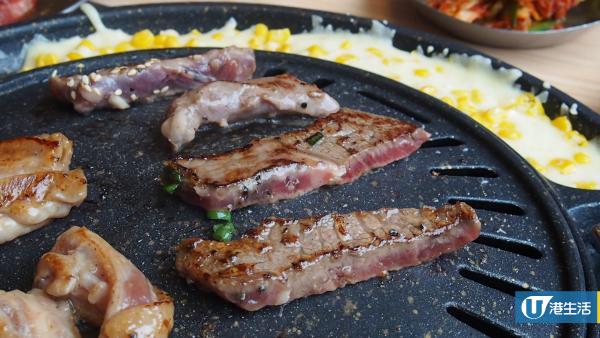 炑八新開平民版副線　$98一人韓燒食勻靚牛、護心肉、紫菜包飯