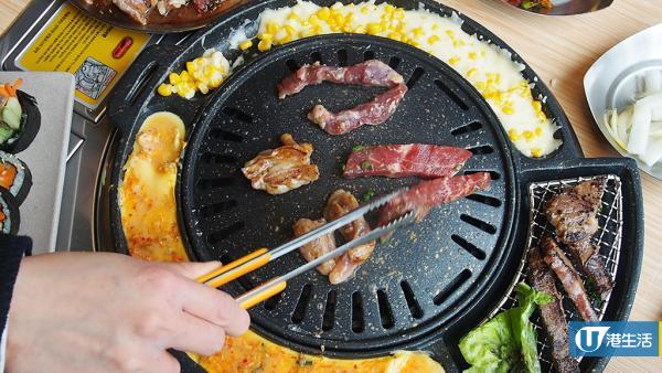 炑八新開平民版副線　$98一人韓燒食勻靚牛、護心肉、紫菜包飯