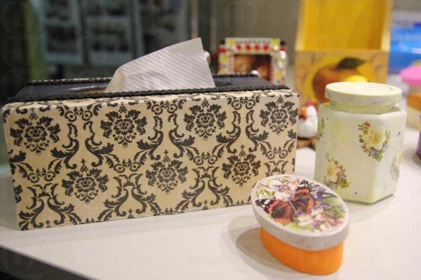 蝶古巴特能廣泛應用在各生活用品上，最適合粉飾家中舊物。