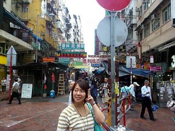 香織最愛香港的街頭景象(圖片由隅田香織提供)