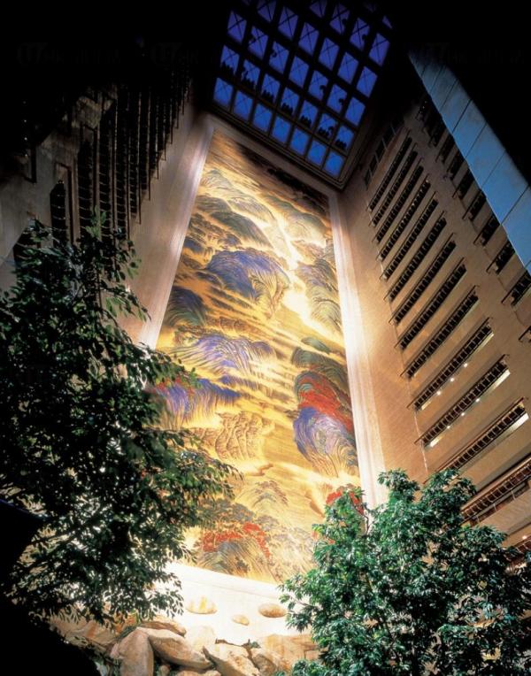 世界上最大酒店壁畫：港島香格里拉酒店（圖：網上圖片）
