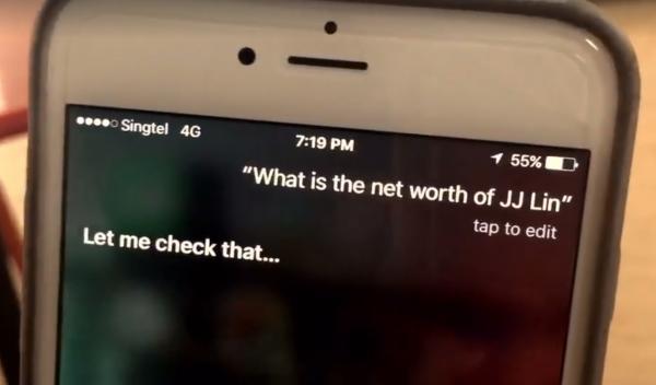 林俊傑問Siri自己身價值多少？聽答案後瞬間崩潰...