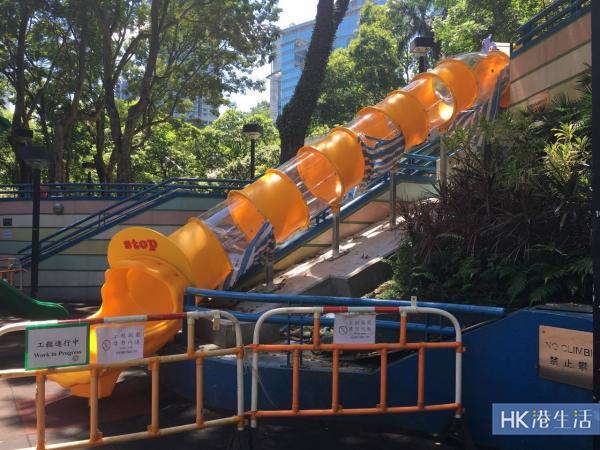 香港公園4米長滑梯 最快九月重開