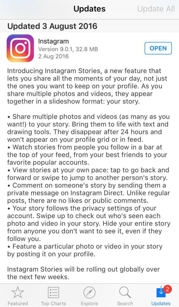 相都可以寫字塗鴉？Instagram新功能似足Snapchat