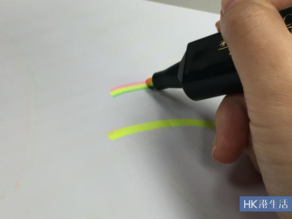 實測效果！普通螢光筆變成彩虹筆