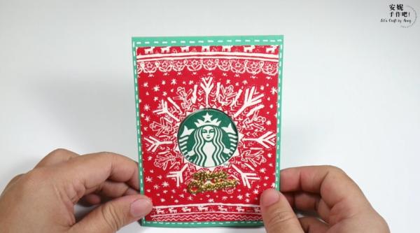 聖誕版Starbucks紙杯捨不得丟掉？加工變成聖誕卡留個紀念吧！
