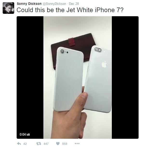  iPhone7新亮白色Jet White流出