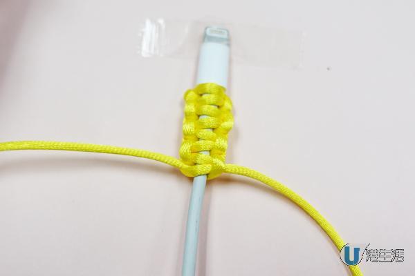 USB線不再斷　30秒學織保護繩套