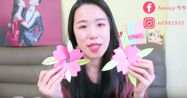 簡單DIY櫻花立體卡　粉紅花瓣藏告白心意！
