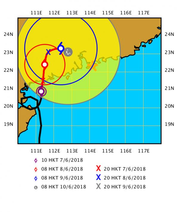 熱帶氣旋艾雲尼逐漸接近香港　天文台：擬下午兩點前改發三號風球