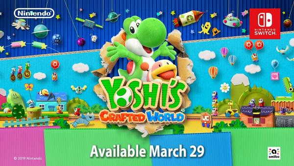 Switch《Yoshi's Crafted World》 2019年3月可愛Yoshi全新大冒險登場！