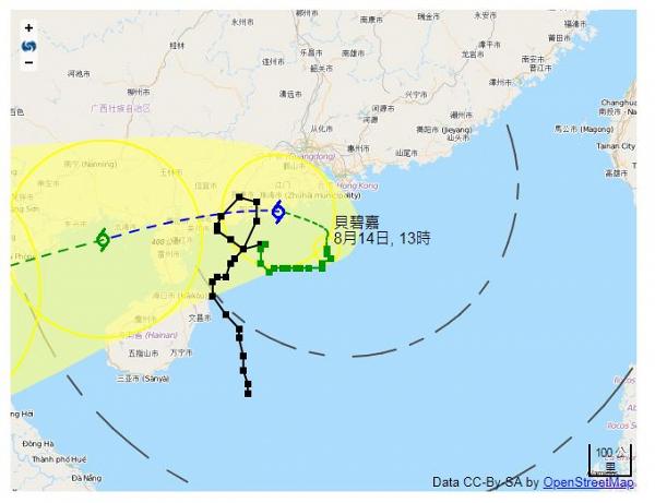 熱帶風暴貝碧嘉逐漸逼近香港！天文台：考慮今晚是否需要改發更高風球