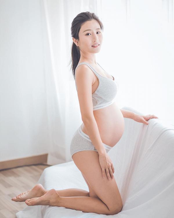 林芊妤懷孕9個月做倒立動作　引起網民兩極討論