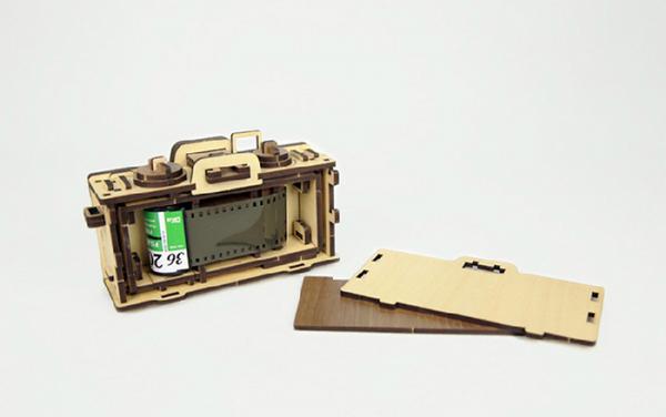 復古設計木製菲林相機 DIY自己砌+無需用電！