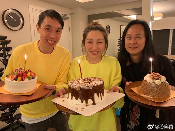 蔡一智與黃子華古巨基飯聚賀54歲生日　蛋糕上字句超級爆笑