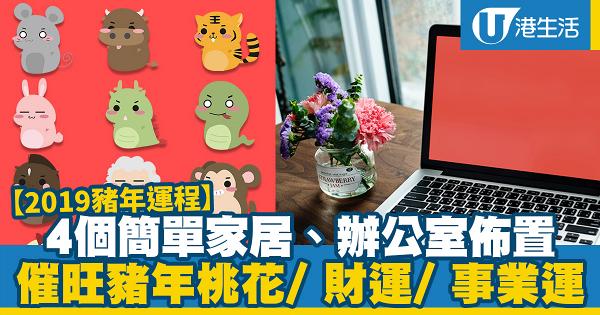 【2019豬年運程】增強桃花/財運/事業運！4個簡單家居、辦公室佈置