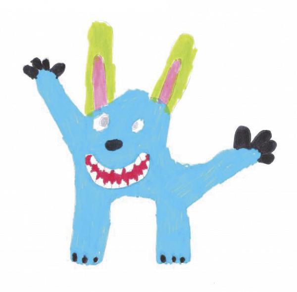 IKEA兒童產品開發員Bodil Fritjofsson：「我們覺得這藍色的小怪獸十分討人喜歡。牠看起來像在大喊『哈囉！我愛你！』」