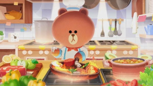【手遊】LINE推全新手機遊戲《LINE熊大上菜》 熊大變身廚師經營餐廳！