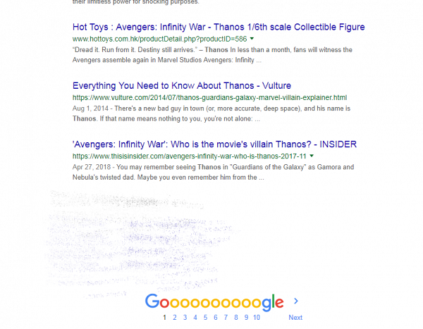 【復仇者聯盟4】Google 大玩《復4》 魁隆無限手套 撻手指搜尋結果瞬間化灰
