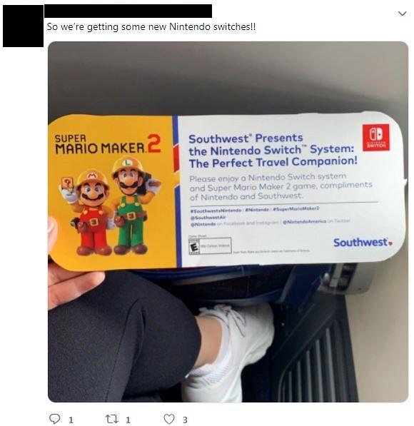 超驚喜！任天堂為全機乘客送禮物 搭飛機免費送一人一部Switch+Mario新遊戲
